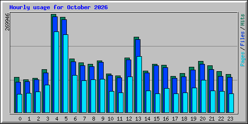 Hourly usage for October 2026